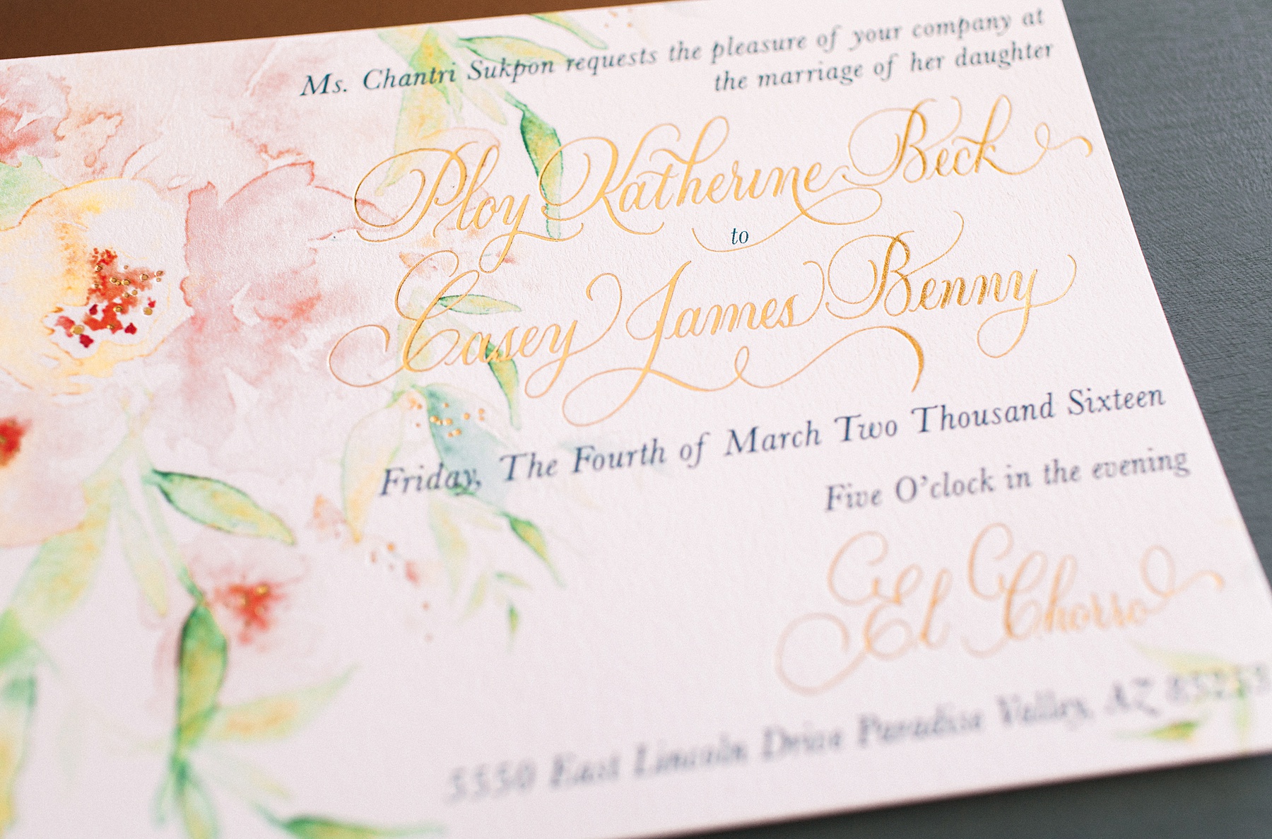 foil-and-ink-custom-invitation-le-jardin-gold-prink-mint