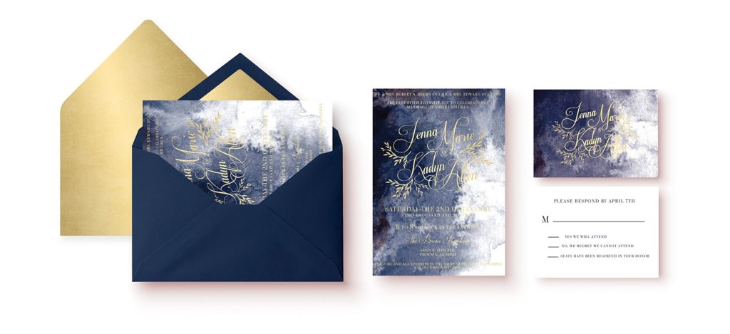 foil-and-ink-custome-invitation-venice-by-night-navy-gold