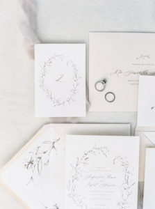 Simple elegant wedding invitations